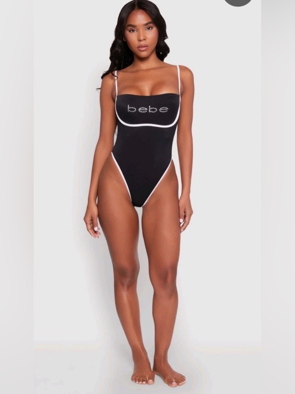 Bebe Black One-Piece Swimsuit